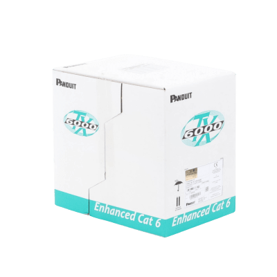Bobina de Cable UTP / Cat 6A Mejorado / 23 AWG / 305 m (1000 pies) / 4 Pares / PVC CM / Reelex / Blanco