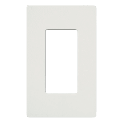 Tapa para interruptor o dimmer / 1-gang / 11.9 x 7.4 x 0.7 cm / 4.7 x 2.9 x 0.3 pulg / Diseño sin tornillos / Blanco