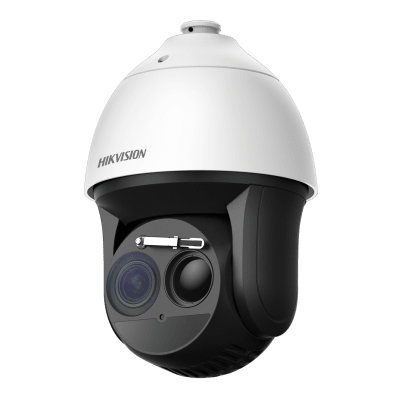 PTZ IP Dual / Térmico 50 mm 640×512 / Óptico 40× 4 MP / IR EXIR 150 m / Termografía / IP66 / -40°C a 66°C