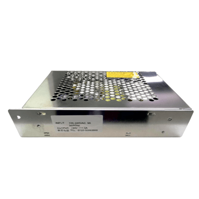 Fuente de Poder para Torniquetes / Entrada 100-240 VAC / Salida 24 V - 5 A / Diseño Ultra Delgado 30 mm / Operación -30°C a +70°C / Eficiencia 89%