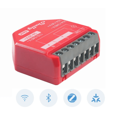 Relé Inteligente Inalámbrico / 16A / Medición de Consumo AC / Wi-Fi 2.4 GHz / Bluetooth / Alimentación Universal 110-240V / Protección Térmica y Sobrecarga