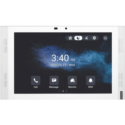 Monitor Táctil IP / 10" IPS LCD / Android 12 / Wi-Fi 6 / PoE 802.3af / 8 Entradas de Alarma / SIP / Gestión Cloud