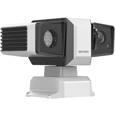 Punta de Poste IP Dual / PTZ 4 Megapixel (40X Zoom) + Panorámica 4 Megapixel (4 mm) / 500 mts IR Laser / IP67 / IK10 / EIS / WDR 150 dB / Wiper / Anticorrosión (NEMA 4X)