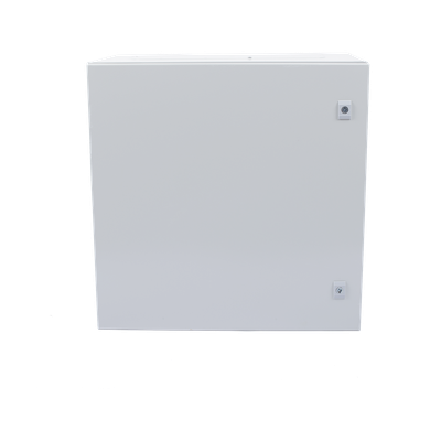 Gabinete de Acero para Intemperie / IP66 / IK10 / 600 x 600 x 300 mm / Carga 50 kg / Placa Trasera Metálica