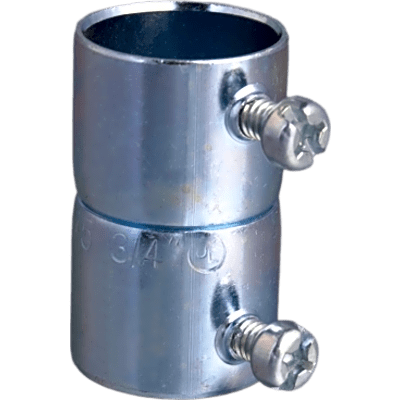 Cople para Tubo EMT / 1" (25.4 mm) / Pared Delgada / Tornillo Tipo Americano / Galvanizado