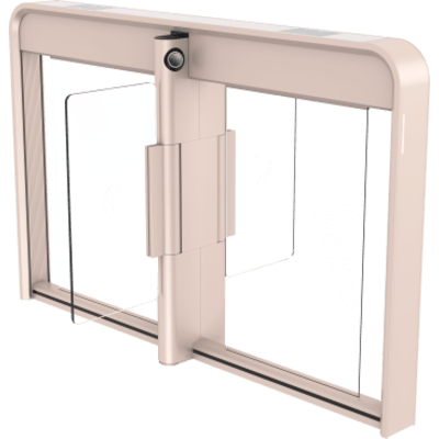 Torniquete PREMIUM Rose Gold / Reconocimiento Facial y Tarjetas Embebido / Servomotor / 11 Millones Ciclos MCBF / 12 Sensores dToF / ALETAS POR SEPARADO Tamaño de Carril Seleccionable