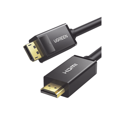 Cable DisplayPort a HDMI / 3 m (9.84 ft) / 4K@30Hz / 3D / Cobre estañado 28AWG / Blindaje múltiple / Unidireccional / Botón liberación / Chip avanzado