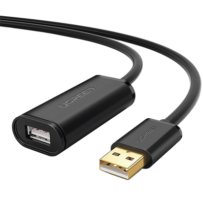 Cable de Extensión Activo USB 2.0 / 30 m (98.4 ft) / Macho-Hembra / Amplificador FE1.1S / 480 Mbps / Blindaje Triple
