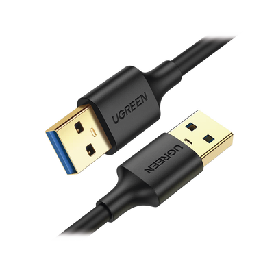 Cable USB-A 3.0 / Macho a Macho / 5 Gbps / 1 Metro (3.3 ft) / Núcleo Cobre Estañado / Blindaje Múltiple / Plug & Play