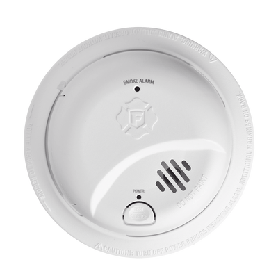 Detector de Humo Autónomo / Tecnología Ionización / Alarma 85 dB / Botón Prueba y Silencio / Diseño Compacto