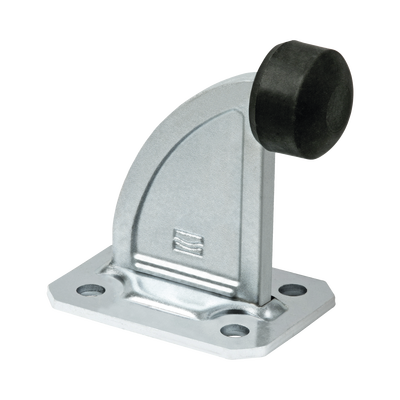 Tope de Paro / Acero Galvanizado con Tapón Nylon / Impacto 200 kg / 0.72 kg / Fijación por Taquetes
