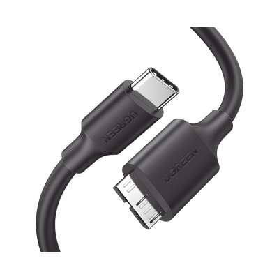 Cable USB-C 3.0 a Micro-B / 5 Gbps / 1 m / Carga Rápida / 10,000 Inserciones / Blindaje Múltiple
