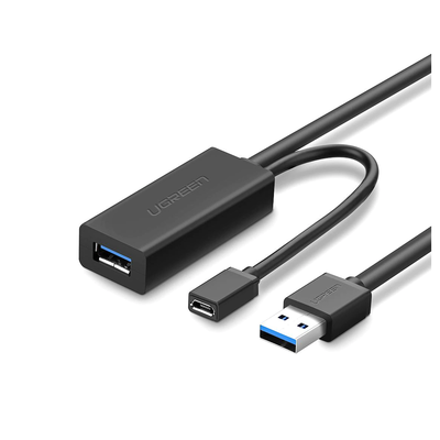 Cable de Extensión Activo USB 3.0 / 5 m (16.4 ft) / 5 Gbps / Puerto de Alimentación Micro USB / Plug & Play / Compatible USB 2.0 y 1.1