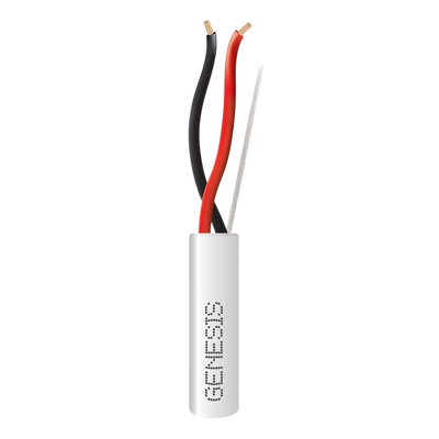 Cable Riser 2 Conductores / 18 AWG / 305 m (1000 ft) / Blanco / CMR CL3R FT4 UL 1666