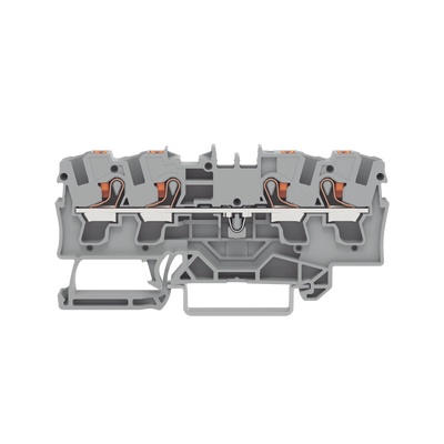 Borna de Paso / 4 Conductores / Push-in CAGE CLAMP® / 4 mm² / 32 A / 800 V / Carril DIN / ATEX IECEx