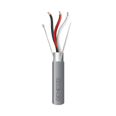 Cable de Control / 3 Conductores / 16 AWG / Blindado / Riser / 305 m (1000 pies) / CMR-CL3R-FPLR-FT4 / Gris / Aplicaciones de Seguridad y Automatización