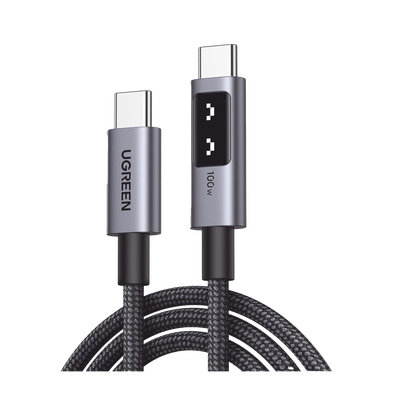 Cable USB-C a USB-C / Carga Rápida 100W / Transferencia 480 Mbps / Nylon Trenzado / 1 m (3.3 ft)