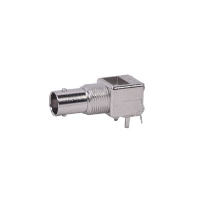 Conector BNC PCB MT R/A Metal 75 Ohm.