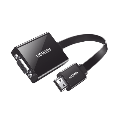 Adaptador HDMI a VGA / 1080P@60Hz / Audio 3.5mm / Alimentación Micro USB / Cable 0.82 ft / Plug & Play