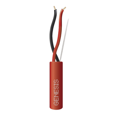 Cable para Detección de Incendio / 1 Par / 16 AWG / Riser FT4 / 305 m (1000 ft) / Rojo