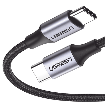 Cable USB-C a USB-C / 1 Metro (3.28 Pies) / 60W PD / 480 Mbps / Nylon Trenzado / Aluminio
