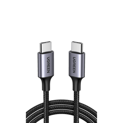 Cable USB-C a USB-C / 2 Metros (6.56 Pies) / 60W PD3.0 / 480 Mbps / Nylon Trenzado / Aluminio