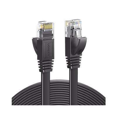 Cable Ethernet Plano UTP Cat6 / 5 m (16.40 pies) / 600 MHz / 1000 Mbps / 26AWG CCA / RJ45 Dorado