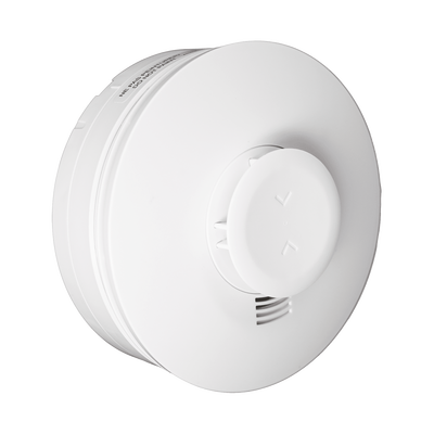 Detector Inalámbrico de Humo y Calor / Detección Multicriterio / RF 345 MHz / Alerta Baja Temperatura 41°F (5°C) / Sonido 85 dBA / UL 268 7ª Edición