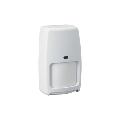 Sensor de Movimiento Inalámbrico / Dual Tecnología PIR y Microondas / Cobertura 15 m x 18 m (49.2 ft x 59.1 ft) / Ángulo 90° / Inmunidad Mascotas 22 kg / Batería 3-5 Años