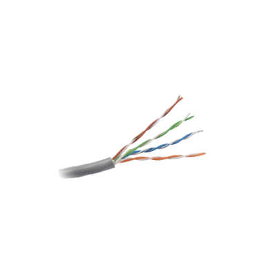 Bobina de Cable UTP Cat5e / 305 m (1000 ft) / Gris / 350 MHz / PVC con UV / -20°C a 75°C