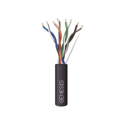Bobina de Cable / UTP Cat6 PLENUM / 305 m (1000 ft) / 4 Pares / PVC Resistente a Luz Solar / UL CMP / 350 MHz / CCTV y Redes de Datos
