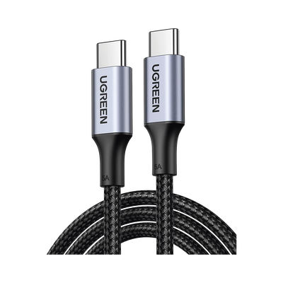Cable USB-C a USB-C / Carga Rápida 100W / Transferencia 480 Mbps / Nylon Trenzado / 1 m (3.3 ft) / PD3.0 y QC4.0