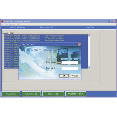 Software de Recepción de Eventos de Alarma / IP o 3G/4G / 9,998 Cuentas / Emulación Serial Ademco 685 / Sin IP Fija ni DDNS