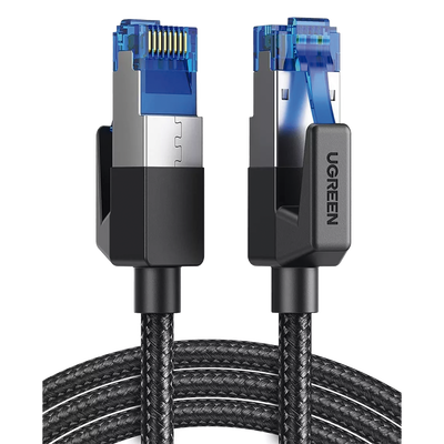 Cable Ethernet Cat8 / F/FTP / 40 Gbps / 2000 MHz / 2 m (6.56 ft) / Nylon Trenzado