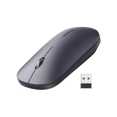 Mouse Inalámbrico / 2.4 GHz / Alcance 10 m (32.8 ft) / DPI 1000-4000 Ajustable / Ultra Delgado 3 cm / Silencioso 40 dB
