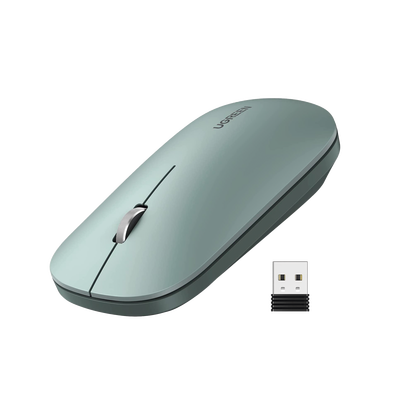 Mouse Inalámbrico / 2.4 GHz / Alcance 10 m (32.8 ft) / DPI 1000-4000 Ajustable / Ultra Delgado 3 cm / Scroll Aluminio / Silencioso 40 dB