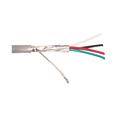 Cable Multiconductor / 4x22 AWG / Blindado / CMR / 305m (1000 pies) / Gris