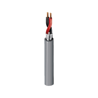 Cable multipropósito / 2x16 AWG / Blindado / 305 m (1000 ft) / CMR Riser / Gris