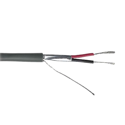 Cable de Control / Calibre 22 AWG / 2 Conductores / Blindado / 305 m (1000 ft) / Riser CMR / UL 1666 / Color Gris