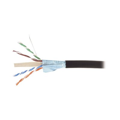 Cable Blindado F/UTP Cat6A / 23 AWG / Gel Bloqueador de Agua / Exterior / Enterrado Directo / 305 m (1000 pies)