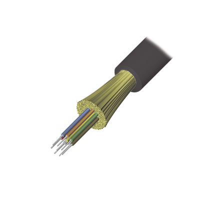 Cable de Fibra Óptica / 6 Hilos / Interior-Exterior / Tight Buffer / No Conductiva / LS0H / OM4 50/125 / 1 Metro (3.28 Pies)