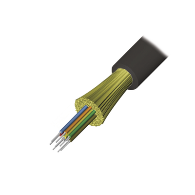 Cable de Fibra Óptica / 12 Hilos / OM3 50/125 / Tight Buffer / Dieléctrico Riser OFNR / Interior-Exterior / 1 Metro (3.28 Pies)