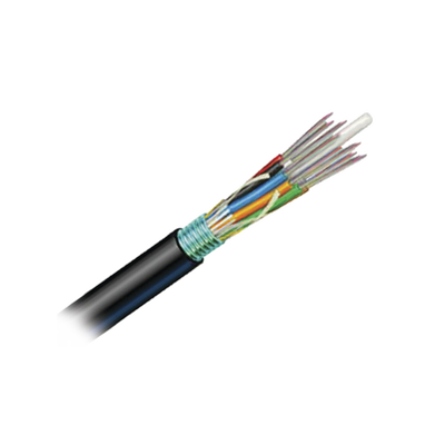 Cable de Fibra Óptica OSP / 6 Hilos / OM3 50/125 Optimizada / Armada con Gel / HDPE / 1 Metro (3.28 Pies)