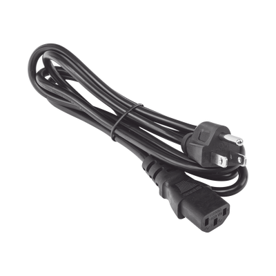 Cable de Alimentación Eléctrica / 120-240 Vca / 18 AWG / 1.8 m (5.91 ft) / IEC 320C13 a NEMA 5-15P / Trifásico con Tierra