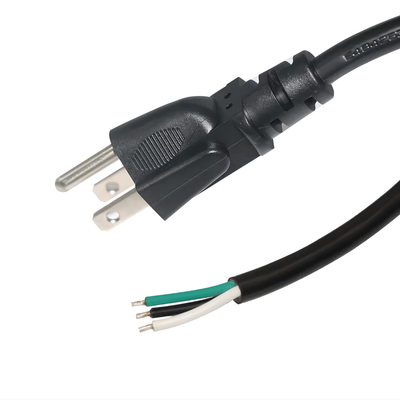 Cable de Alimentación AC / 120-240 Vca / 1.8 m (5.91 ft) / 3 Fases / 18 AWG / Clavija Tipo B / Puntas Libres