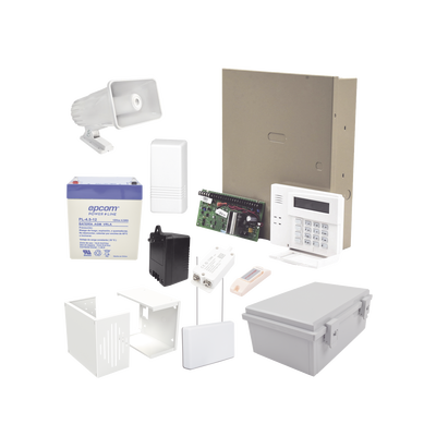 Kit de Alarma Vecinal / 40 Botones Inalámbricos / Sirena 30 W / Teclado Alfanumérico / Respaldo por Batería 4 Ah / Gabinete Exterior