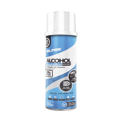 Limpiador en Aerosol / Alcohol Isopropílico / 250 ml / Sin Agitación / Evaporación Rápida / Antipolvo