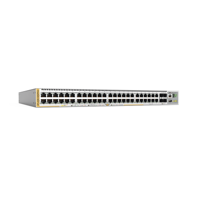 Switch PoE+ Stackeable Capa 3 / 40x 10/100/1000 Mbps + 8x Multigigabit 100M-5G / 4x SFP+ 10G / PoE+ 90W / 720W / Fuente Redundante