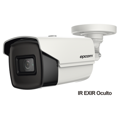 Bala TURBOHD / 4K 8.29 MP / Gran Angular 102.9° / Lente 2.8 mm / IR EXIR 60 m / Exterior IP67 / dWDR / -40°C a 60°C