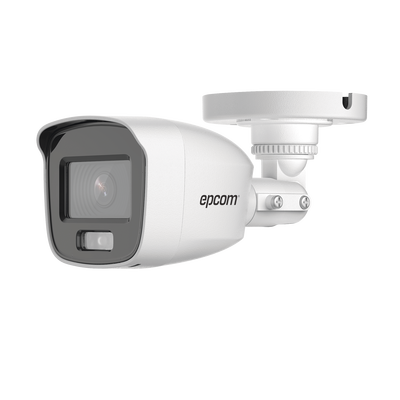 Cámara Bala TURBOHD / 2 Megapixel / ColorVu 24/7 / Luz Blanca 20 m (65.6 ft) / Lente 2.8 mm 105° / Audio Integrado / IP66 / 4 Tecnologías Seleccionables